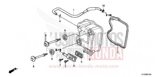 COUVERCLE DE CULASSE SH125B de 2011